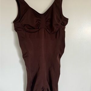 YITTY Chocolate Brown Bodysuit short shape wear-M/L